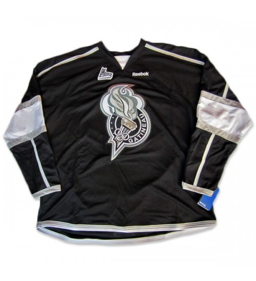 Custom QMJHL Gatineau Olympiques Road Hockey Jersey Black